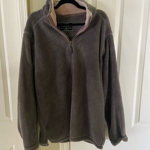 grey sherpa quarter zip